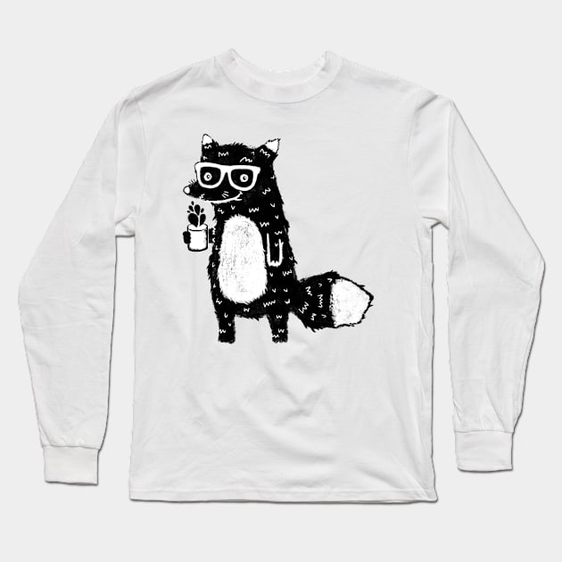 Fox Long Sleeve T-Shirt by kostolom3000